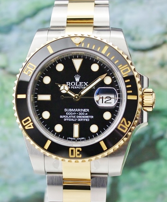 (image for) LIKE NEW ROLEX OYSTER PERPETUAL DATE CERAMIC BEZEL SUBMARINER/ 116613LN